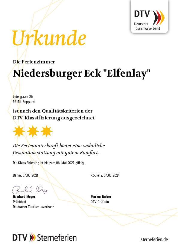 Appartamento Niedersburger Eck, Wandern, Radfahren, Geniessen, Erholen Boppard Esterno foto
