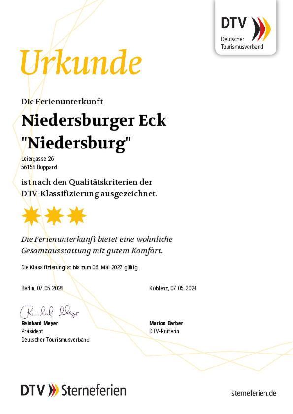 Appartamento Niedersburger Eck, Wandern, Radfahren, Geniessen, Erholen Boppard Esterno foto